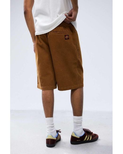 Santa Cruz Uo Exclusive Brown Resident Shorts for men