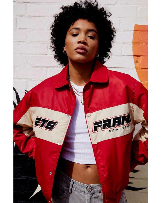 iets frans Red Vega Varsity Jacket
