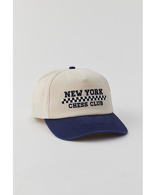 American Needle Red New York Chess Club Baseball Hat for men