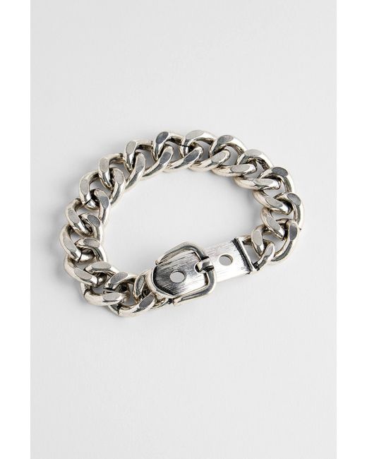 Urban Outfitters Gray Uo Belt Chain Bracelet for men