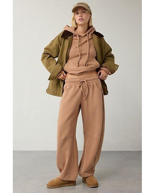 Out From Under Natural Essential Barrel Leg Full Length Sweatpant