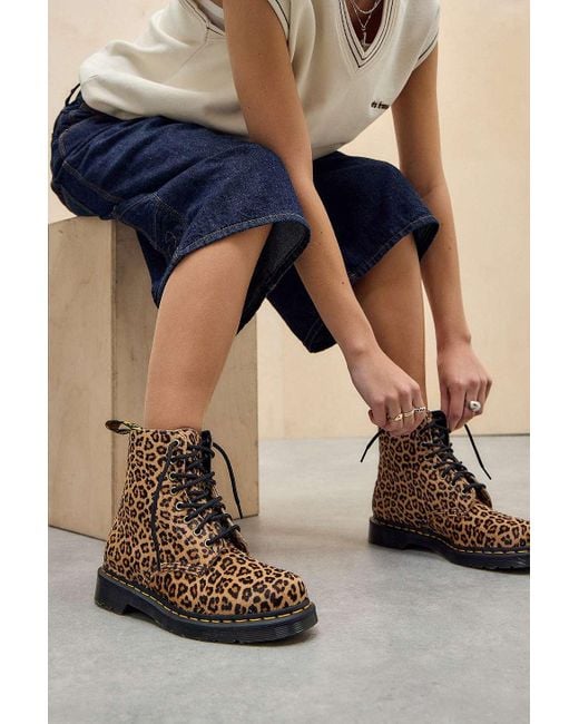 Dr. Martens Blue Leopard 1460 Boots