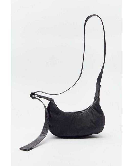 Baggu Black Mini Nylon Crescent Bag