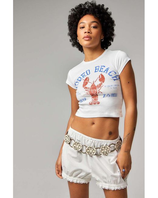 Urban Outfitters Blue Uo Rodeo Beach Baby T-shirt