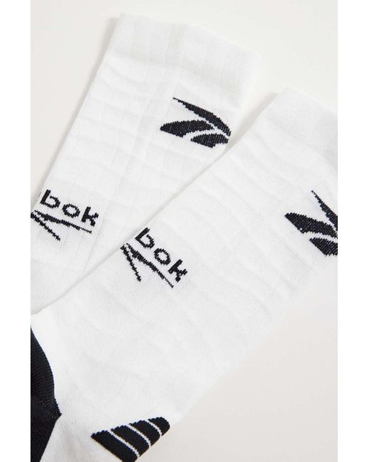 Reebok White & Black Sports Socks for men