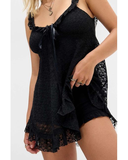 Kimchi Blue Black Primrose Romper