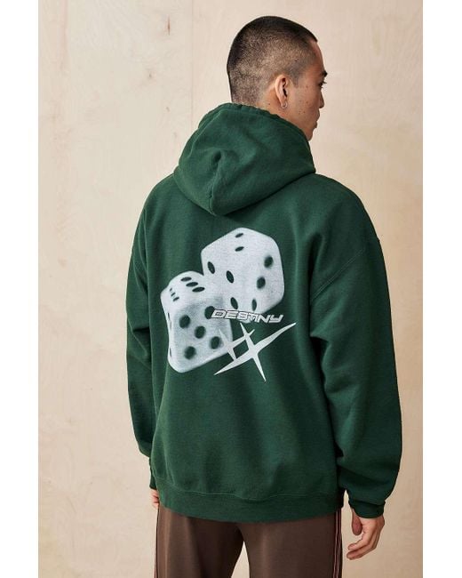 Urban Outfitters Uo Green Destiny Dice Hoodie for men