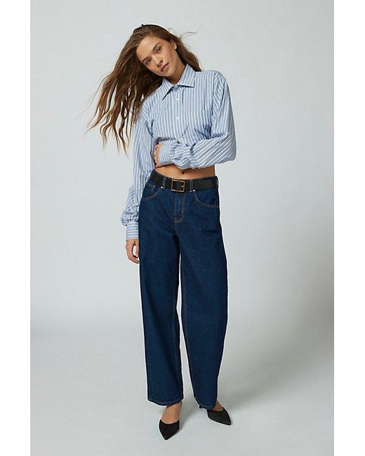 Urban Outfitters Blue Mia Beveled Belt