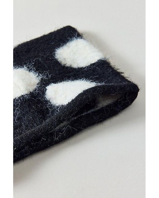 Urban Outfitters Blue Mylo Polka Dot Pattern Beanie