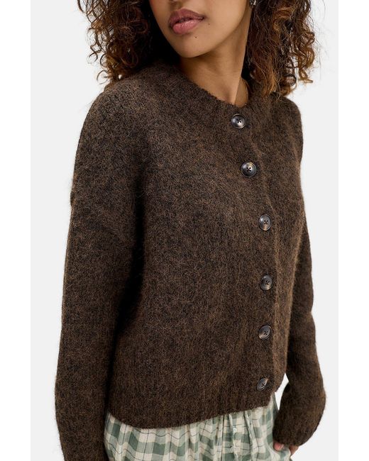 Urban Outfitters Brown Uo Hudson Cardigan