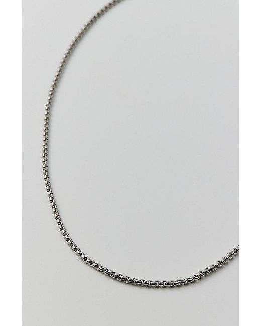 Urban Outfitters White Box Chain 28" Necklace for men