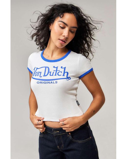 Von Dutch White Baby T-shirt