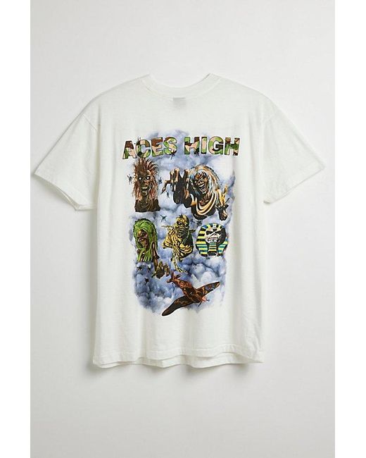 Urban Outfitters Blue Iron Maiden Aces High Tee for men