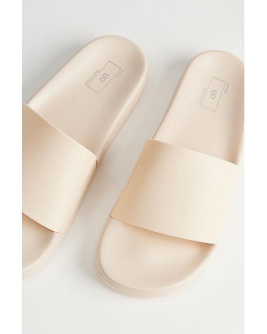 Urban Outfitters White Uo Molded Slide Sandal for men