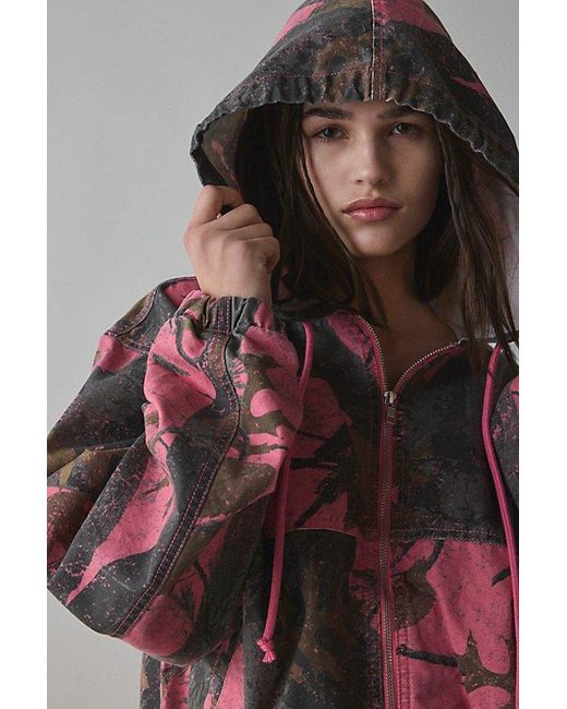 BDG Multicolor Blake Canvas Bomber Jacket