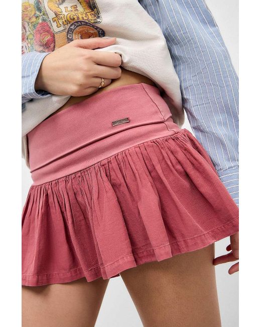BDG Red Byrdie Chino Mini Skort