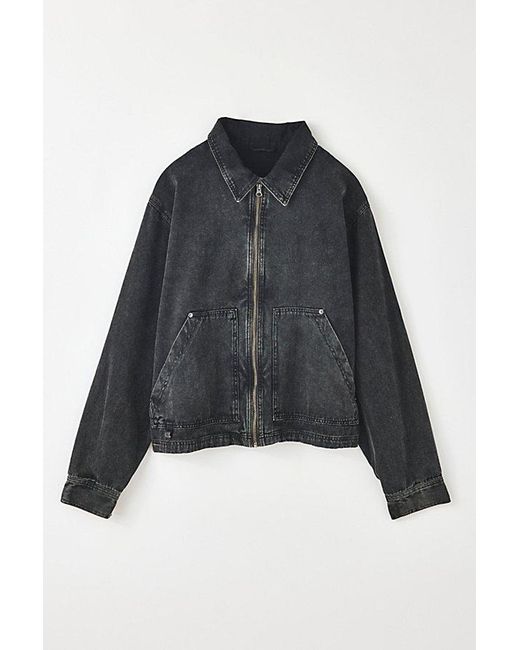 BDG Black Kasper Textured Canvas Jacket for men