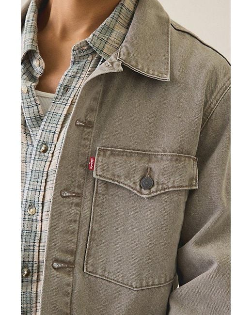 Levi's Gray Embarcadero Station Denim Work Jacket for men