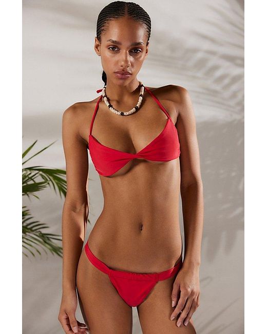 Motel Red Laufey Bikini Top