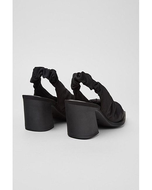 Camper Black Karole Ruched Ballet Heel