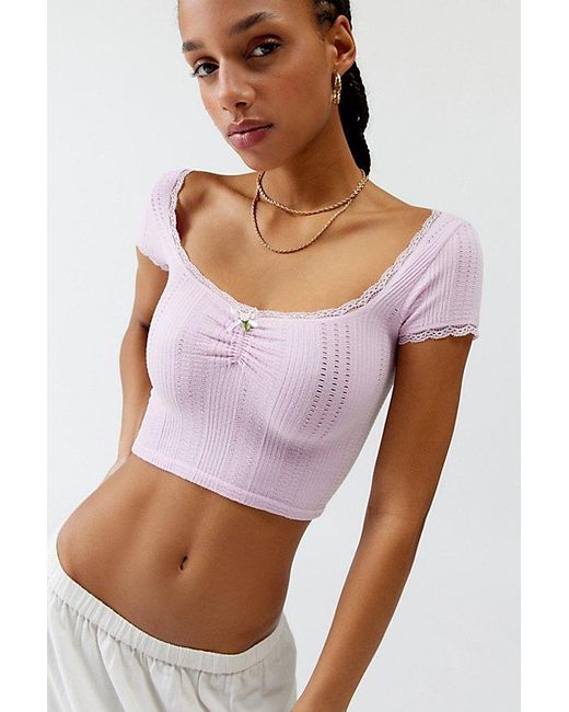 Out From Under Purple Gabriella Seamless Baby Tee