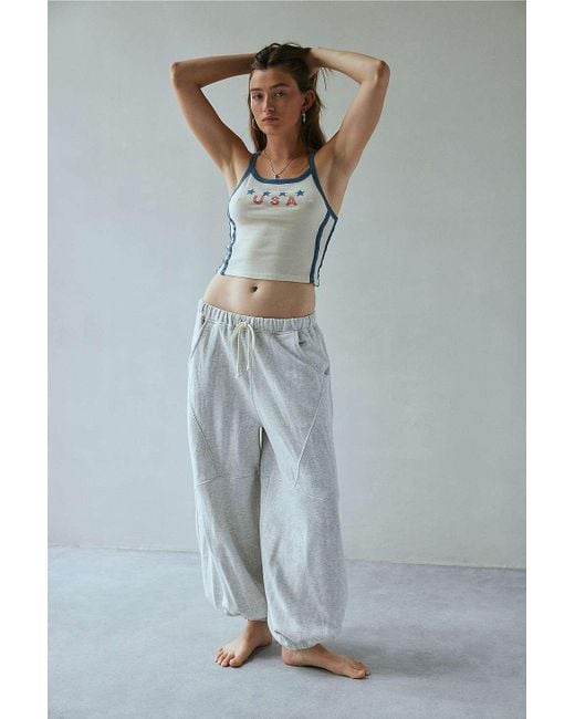 Out From Under Gray Kai Barrel Joggers