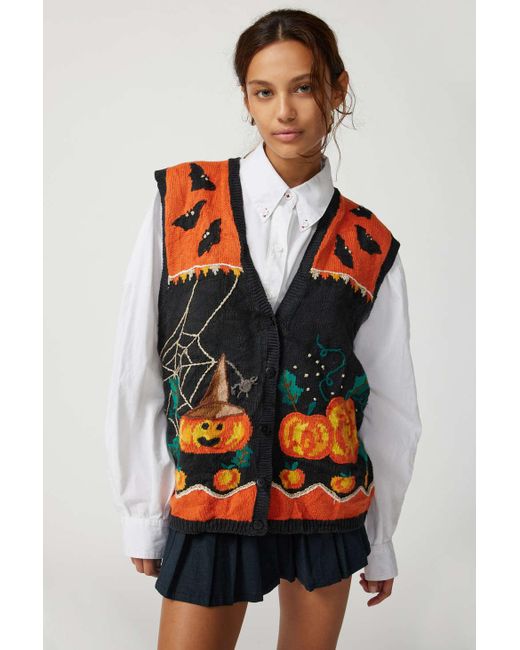 Halloween sweater shop vest