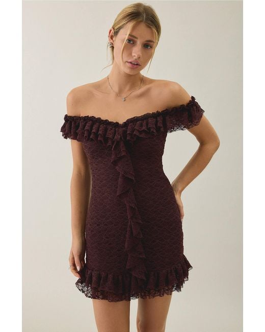 Kimchi Blue Black Sweet Talker Mini Dress