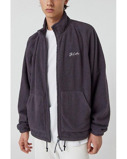 Barney Cools Blue Full Zip Polar Fleece Jacket for men