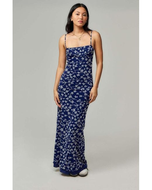 Motel Blue Uo Exclusive Darsih Maxi Dress