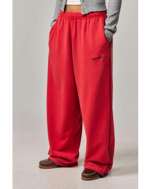 iets frans Red Harri Baggy Joggers