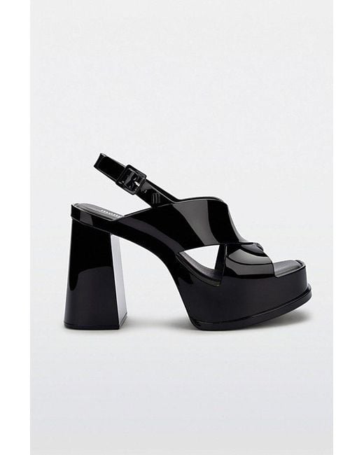 Melissa Black Dance Jelly Platform Heel