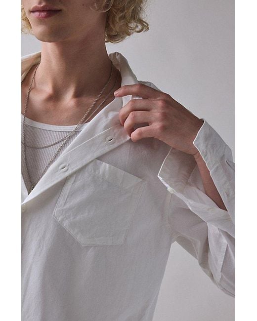Urban Outfitters Gray Uo The Baggy Dress Shirt for men
