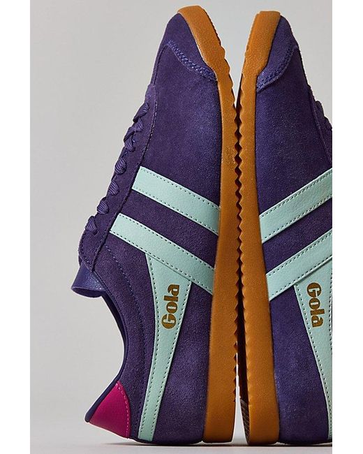 Gola Women's Blue Bullet Suede Sneaker