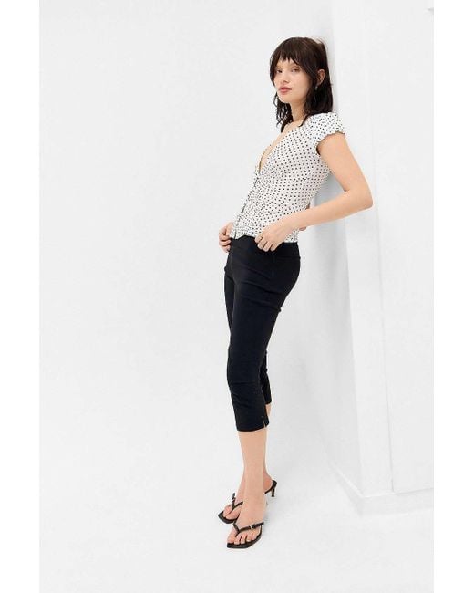 Silence + Noise White Silence + Noise Penny Ruched Spot Shirt