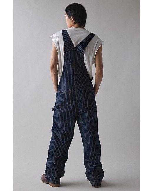 BDG Blue Nitro Baggy Pinstripe Denim Utility Overall for men