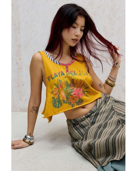 BDG Orange Playa Tank Top