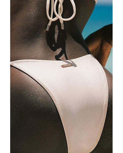 Sunkissed White Le Triangle String Bikini Bottom