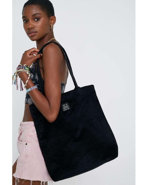 Urban Outfitters Black Uo Cord Tote Bag