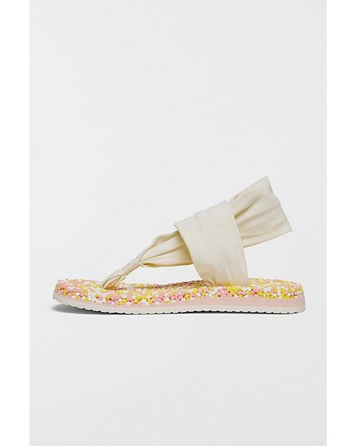 Sanuk Metallic Bubble Sling Sandals