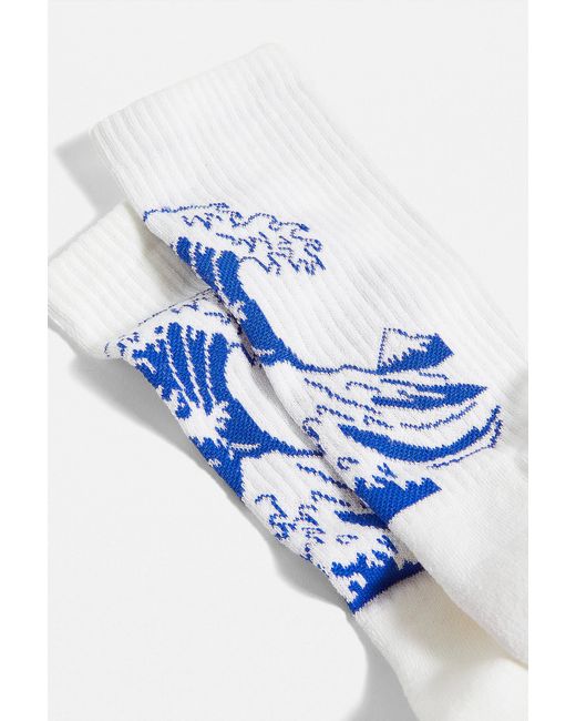 iets frans Blue Uo Hokusai Great Wave Socks for men