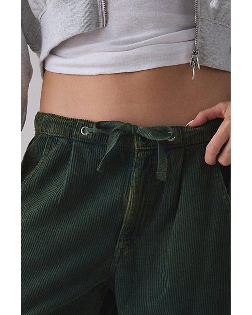 BDG Green Station Cocoon Corduroy Baggy Barrel Leg Cargo Pant