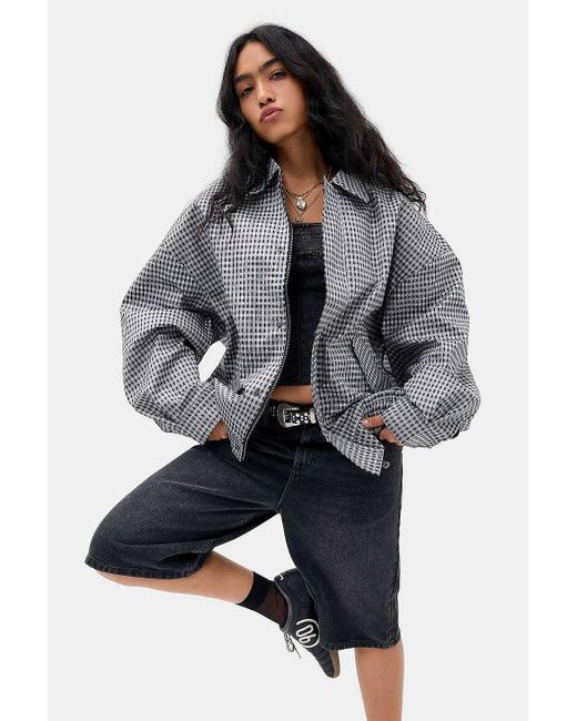 Lioness Gray Kenny Bomber Jacket Xs At Urban Outfitters