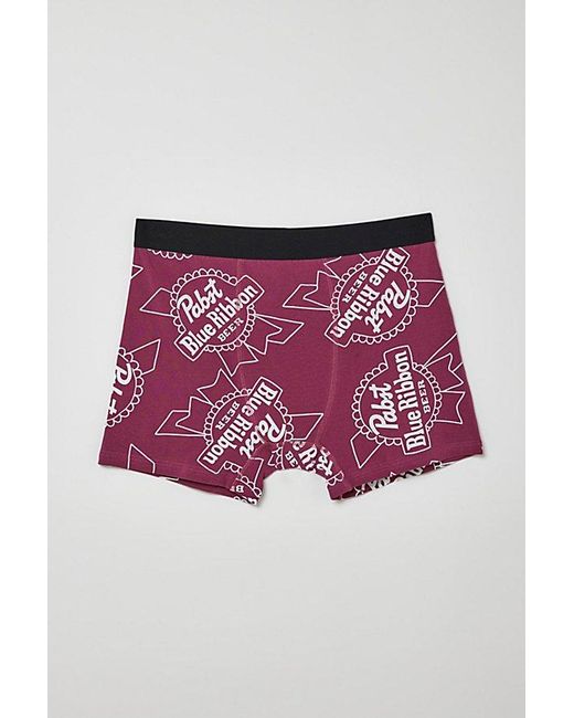 Urban Outfitters Pink Pabst Ribbon Logo Boxer Brief for men