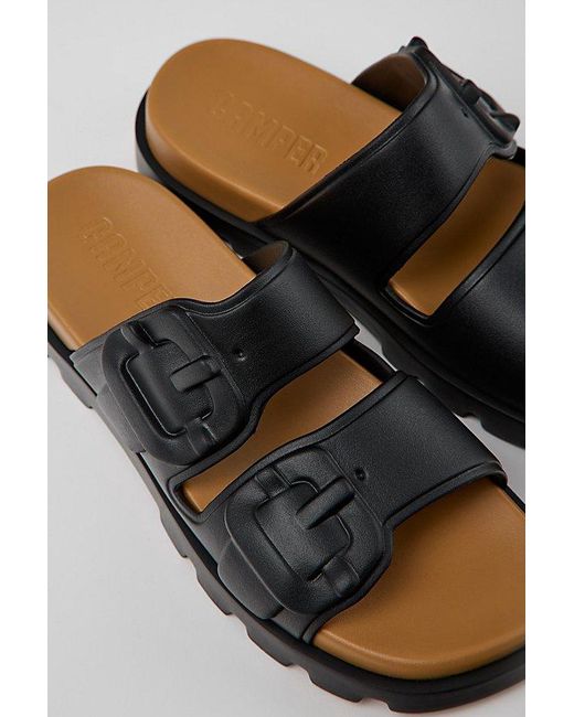 Camper Black Brutus Slide Sandal