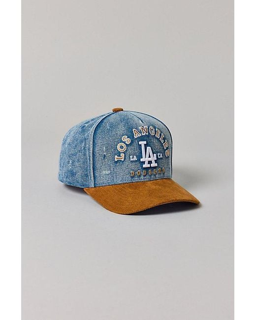 Mitchell & Ness Blue Mlb Los Angeles Dodgers Denim Hat for men