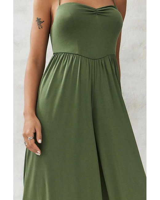 Urban Outfitters Green Uo Maisie Jumpsuit