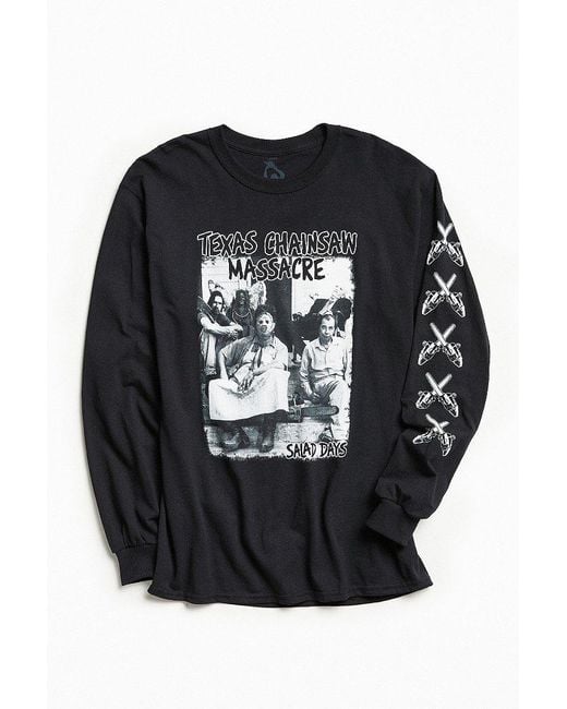 Urban Outfitters Black Texas Chainsaw Massacre Long Sleeve Tee for men