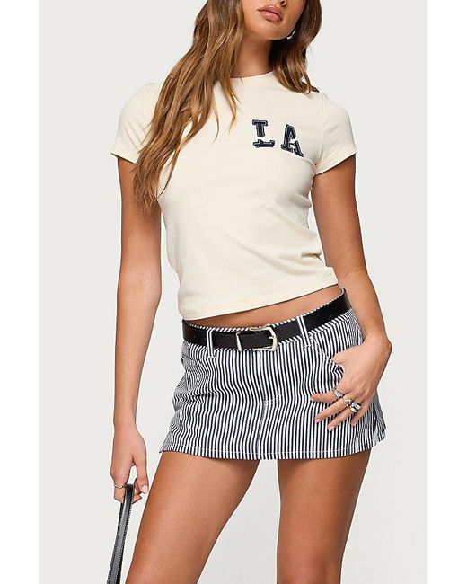Edikted White Cali Babe T Shirt Top