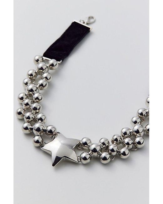 Urban Outfitters Black Statement Star Choker Necklace